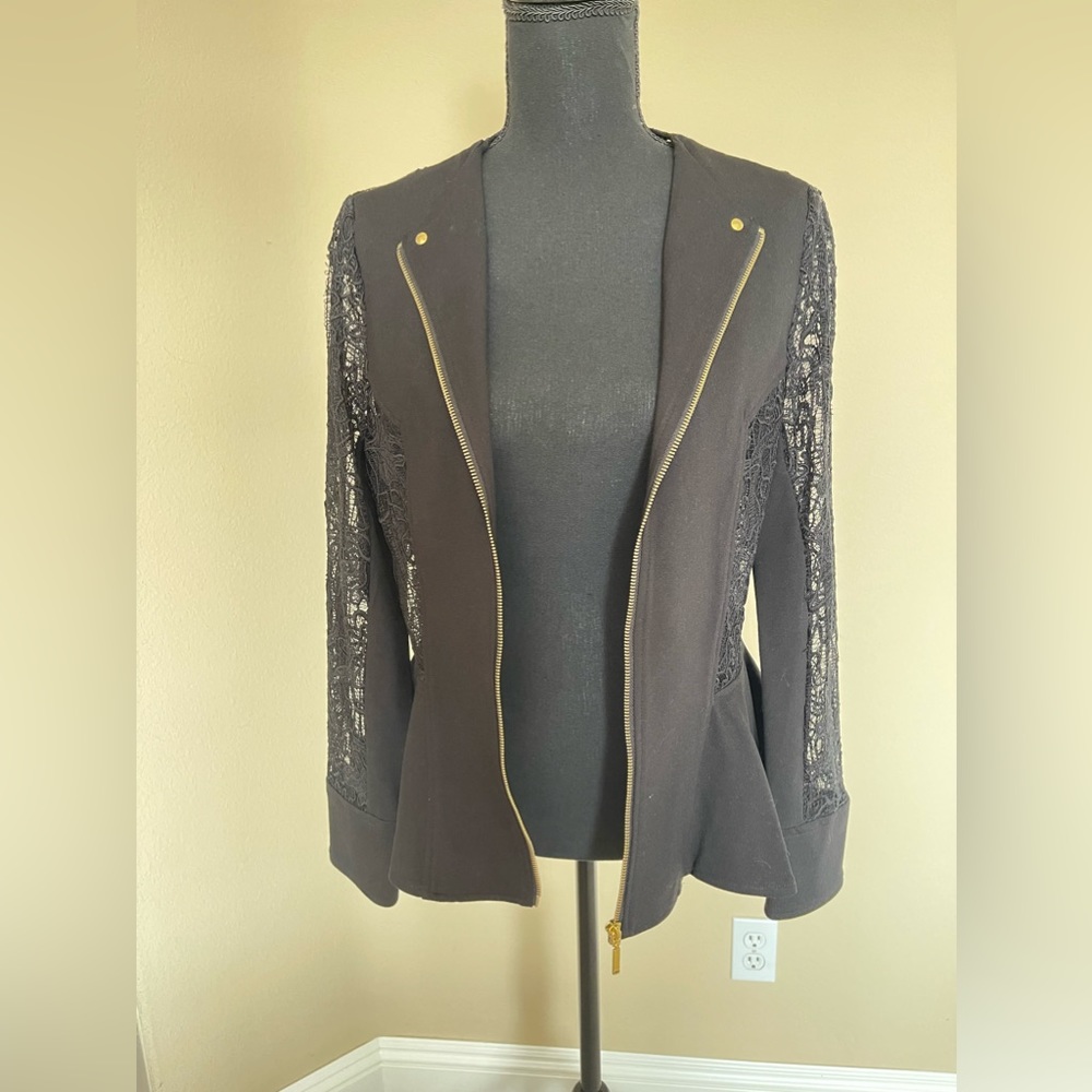 Lace Back Blazer